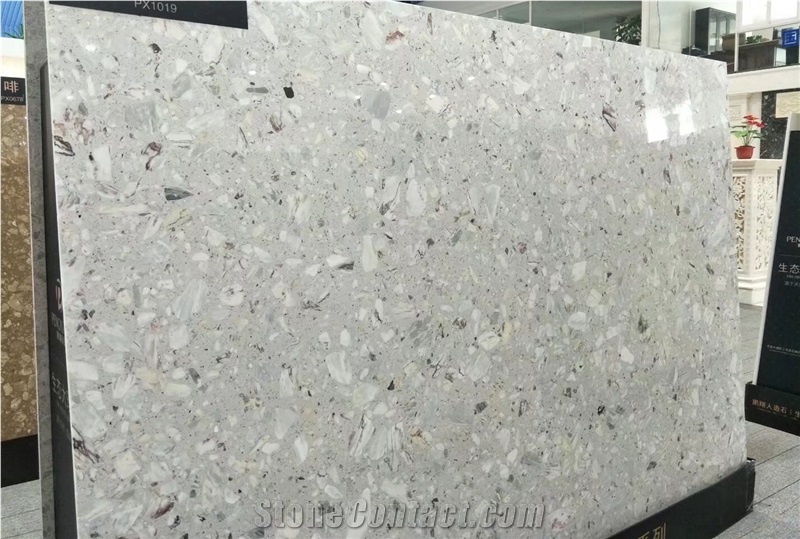Light Grey Artificial Marble Stone,Quartz Stone Slabs&Tiles