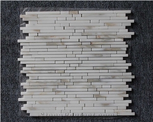 Linear Strips Mosaic,Eastern White Marble,Customized Design for Decor Linear Strips Mosaic,Eastern White Marble,Customized Design for Decor