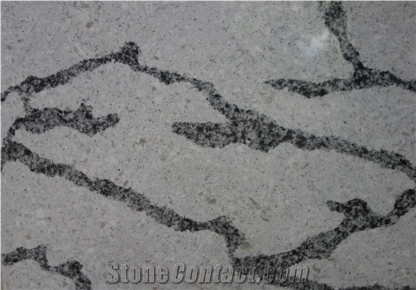 Marble Look, Artificial/Engineered White Quartz Stone/Slabs, 2cm,3cm