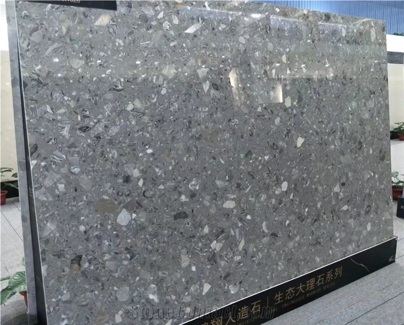 Marble Look,George Grey Artificial Quartz Stone Slabs,Home Decoration