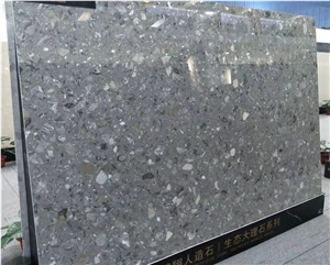 Marble Look,George Grey Artificial Quartz Stone Slabs,Home Decoration