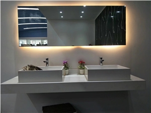 Meridian Beige Artificial Quartz Engineered Solid Slabs