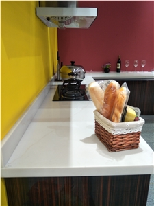 Moca Light Grey Artificial Quartz Stone Slabs&Tiles for Vanity Tops
