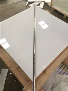 Nano Crystallized Stone Pure White Artificial Marble Tiles & Slabs