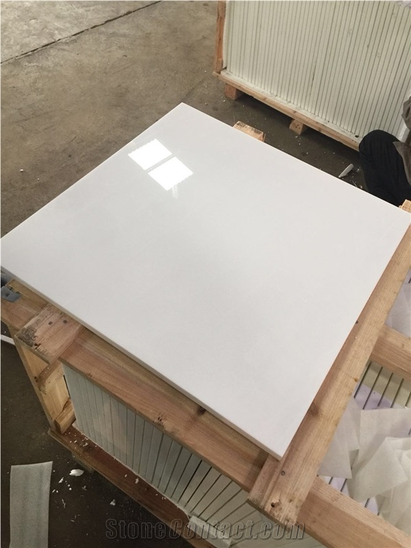 Nano Glass Crystallized Stone Slabs, Artificial White for Wall