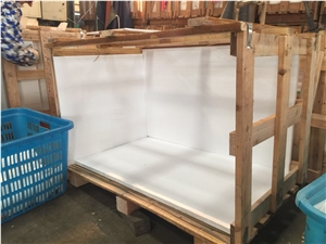 Nano Glass Crystallized Stone Slabs, Artificial White for Wall