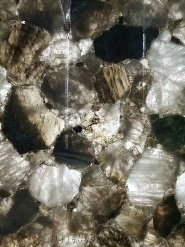 Natural Agate Gemstone with Various Color, Semiprecious Stone