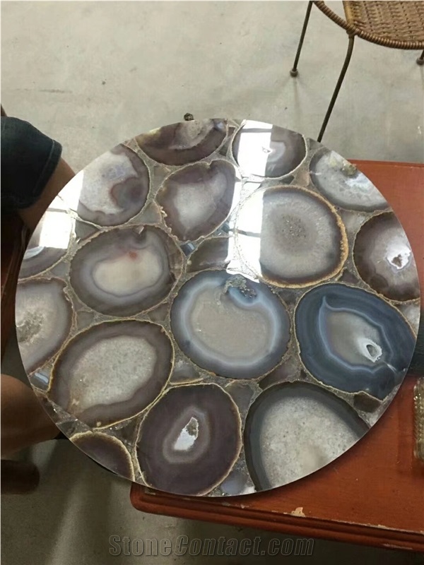 Natural Agate Gemstone with Various Color, Semiprecious Stone