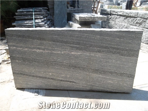Negro Santiago Granite Patino Pavement Tiles for Garden Hotel