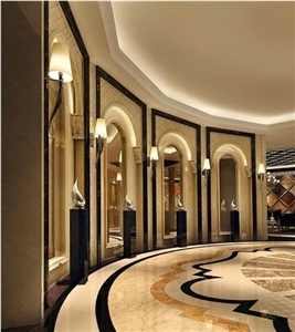 New Beige Crema Ultraman Marble Slab,Wall Flooring Turkey Ottoman Tile
