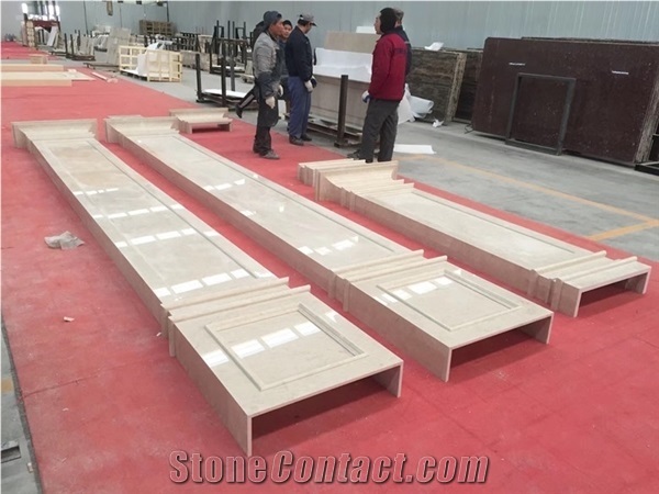 Ottoman Beige Marble Column Panels
