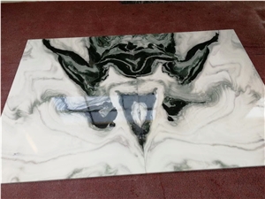 Panda White Marble Polished for Feature Wall,Landscape Pattern,Tv Set