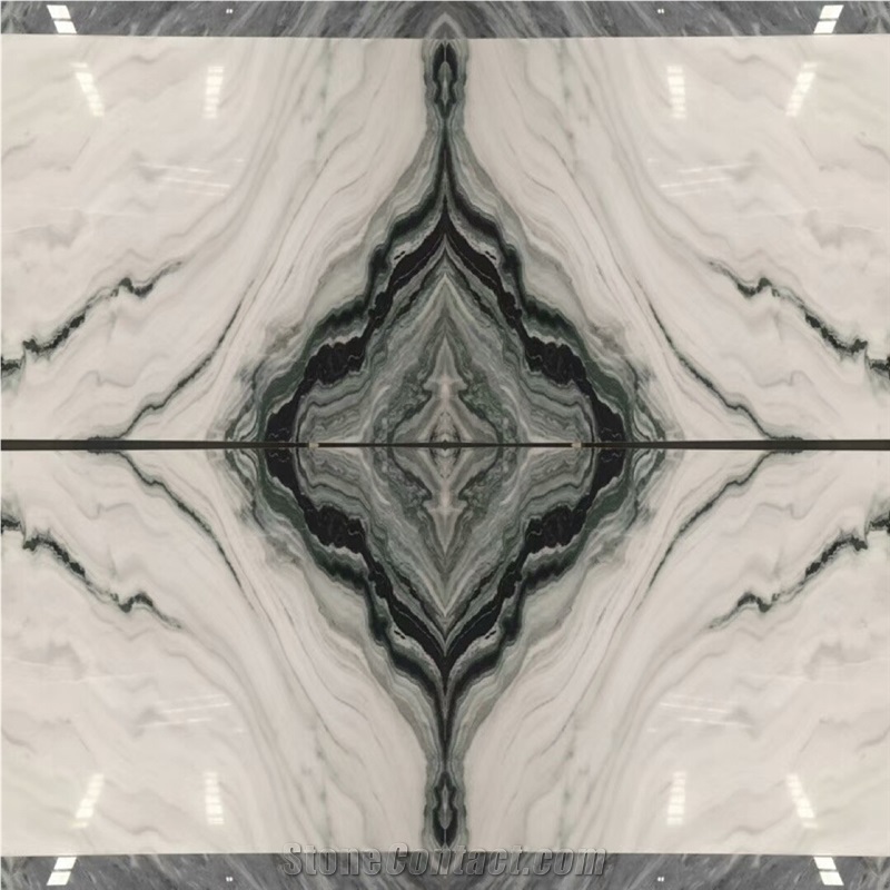 Panda White Marble Slabs Tiles Panel Hotel Wall, Floor Covering