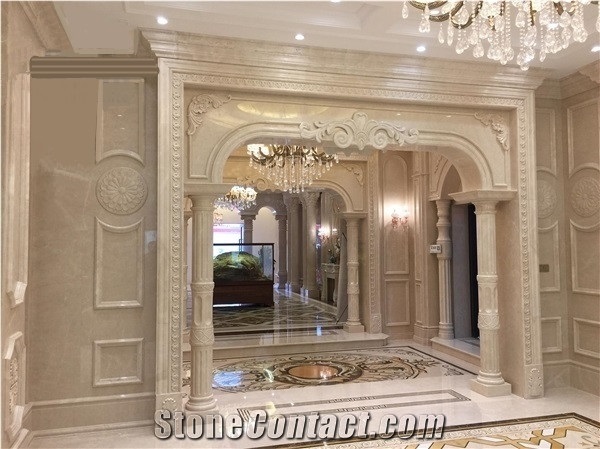 Popular Aran White Extra Marble Turkey Slabs/ Tiles, House Decoration