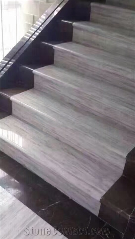 Putin Wooden White Marble Block,Putin Wood Grain Marble Block