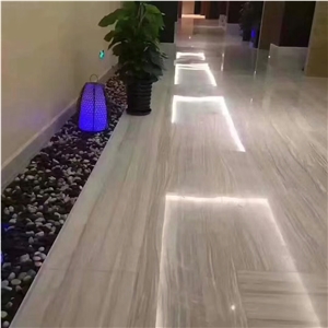 Putin Wooden White Marble Block,Putin Wood Grain Marble Block