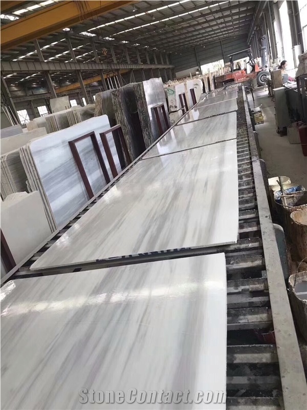 Putin Wooden White Marble Block,Putin Wood Grain Marble Block