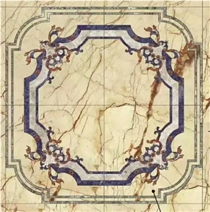 Round/Composited Marble Medallion/Waterjet Hotel Decoration