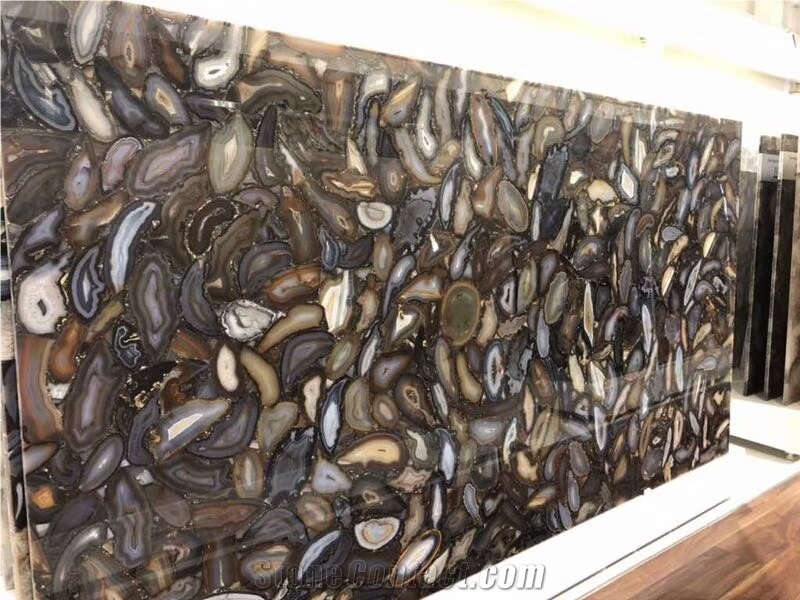 Semiprecious Stone Tiles,Entrance Backdrop Decoration