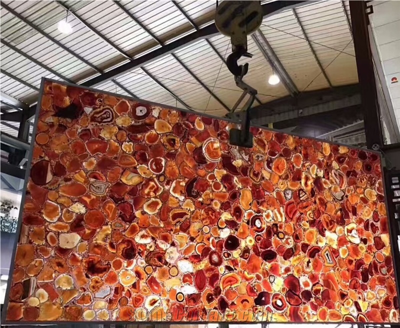 Semiprecious Stone Tils&Slabs ,Black Semiprecious Stone
