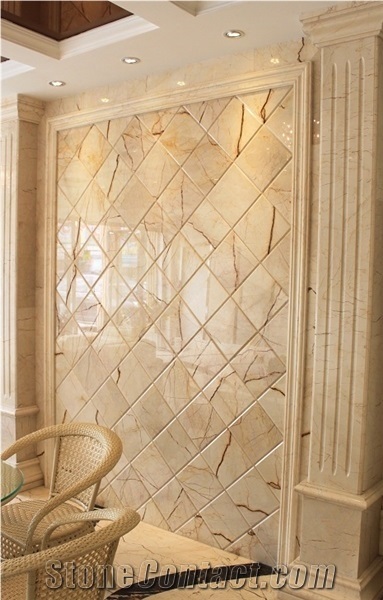 Sofitel Gold Marble Turkey Beige Marble Stone Slabs&Tile Wall Cladding