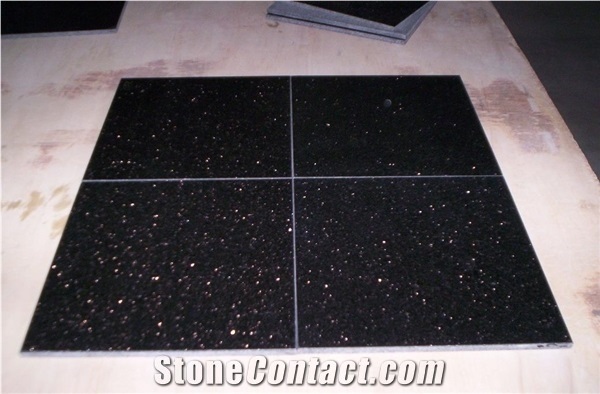 Star Black Granite Tiles for Bar Top&Kitchen Island Tops&Desk Tops