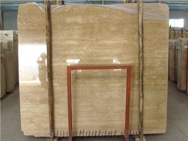 Turkey Beige Classic Travertine Slabs/Hotel Floor Covering Pattern