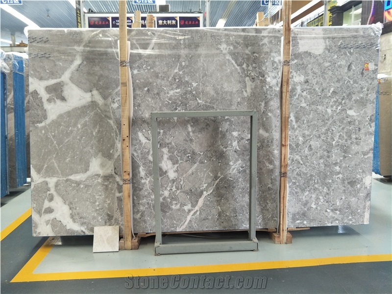 Turkey Grey Marble Slabs Tiles Dora Ash Cloud Floor Covering Pattern