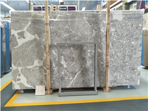 Turkey Grey Marble Slabs Tiles Dora Ash Cloud Floor Covering Pattern