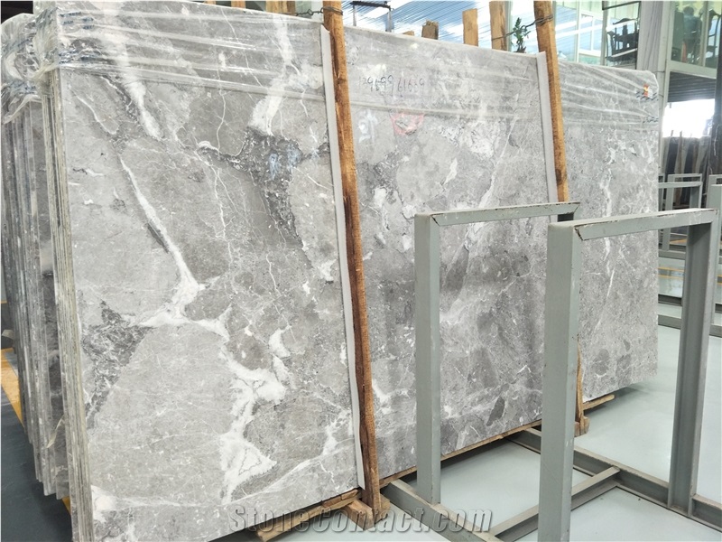 Turkey Grey Marble Slabs Tiles Dora Ash Cloud Floor Covering Pattern