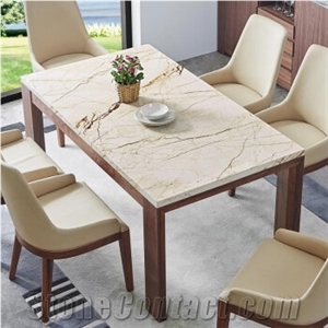 Turkey Sofitel Gold Marble Beige Slabs for Pool Copping, Wall Covering