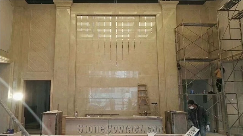 Wall Beige Tile for Hotel, Incense Beige Marble, Fenellin Beige Marble