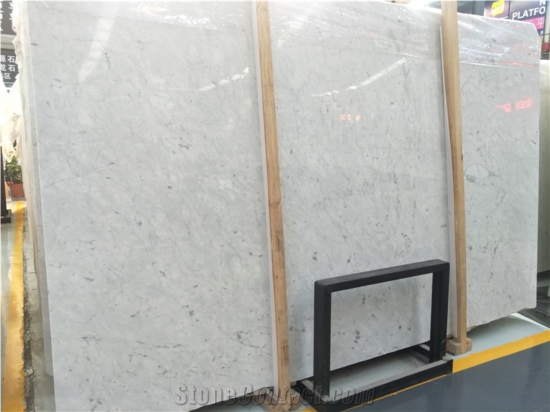 White Carrara Extra Marble Tiles & Slabs Italy, White Polished Marble