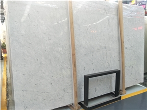 White Carrara Extra Marble Tiles & Slabs Italy, White Polished Marble