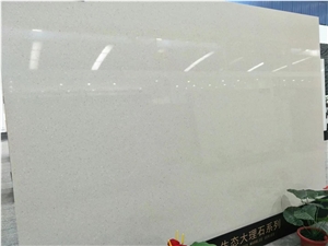 White Crystallo Artificial Quartz Stone Slabs&Tiles,Wall and Floor