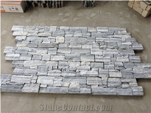 White Marble Split Face Culture Ledge Stone for Wall Cladding