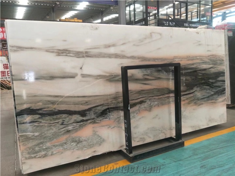 White Marble With Black Vein,Book Match,TV Backdrop,Wall Application