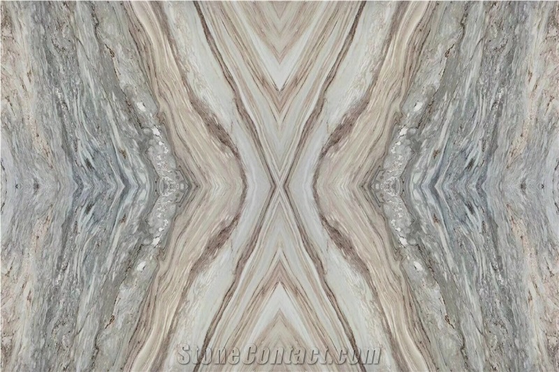White with Grey Features Artificial Stone Slab&Tiles,Polished Surface