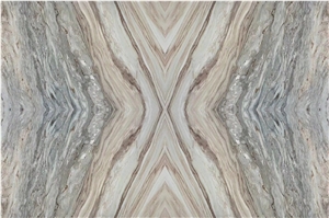 White with Grey Features Artificial Stone Slab&Tiles,Polished Surface