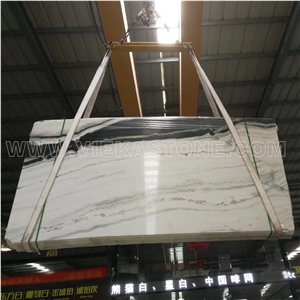 China Panda White Marble Slab &Tile,White and Black for Wall and Floor