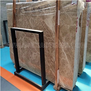 Emperador Light Marble Slab, Brown Polished Wall Floor Covering