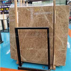 Emperador Light Marble Slab, Brown Polished Wall Floor Covering