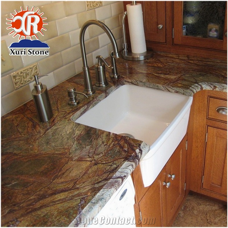 Cheap Rainforest Green Marble Own Factory