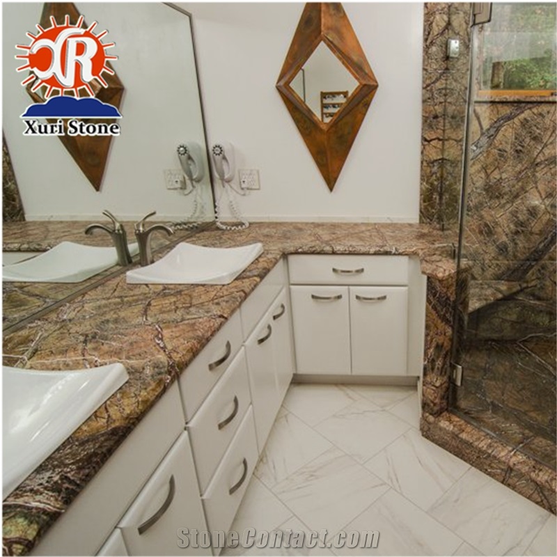 Cheap Rainforest Green Marble Own Factory