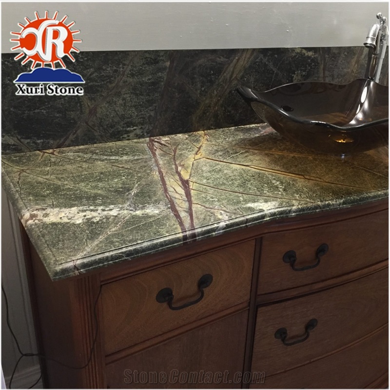 Cheap Rainforest Green Marble Own Factory