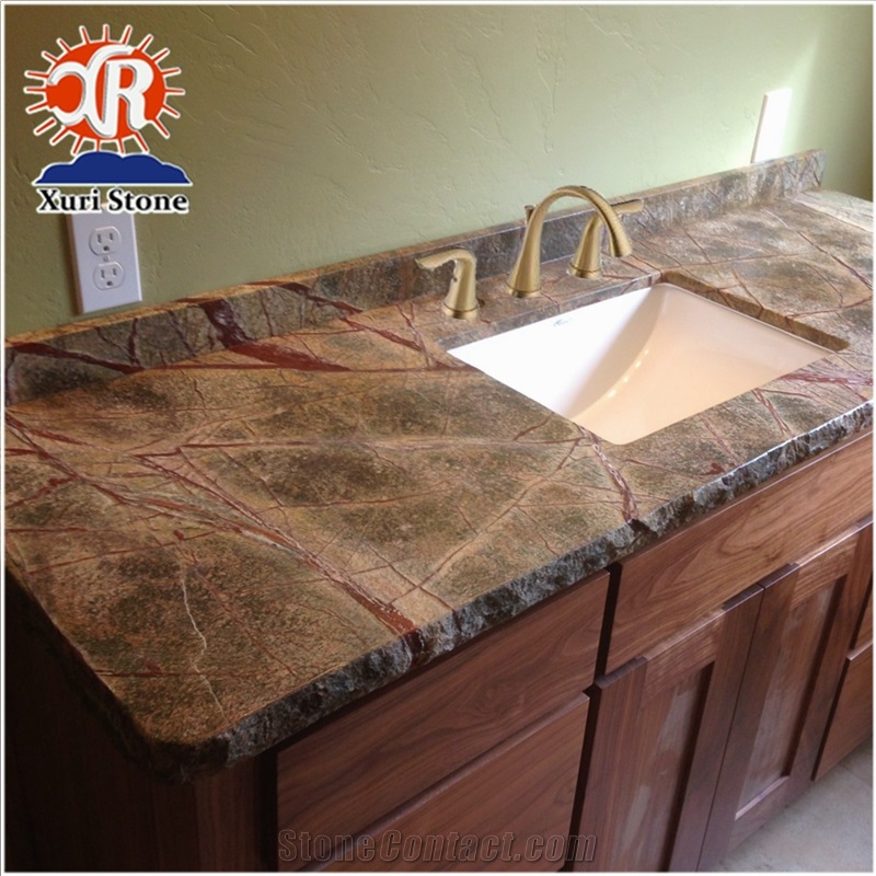 Cheap Rainforest Green Marble Own Factory
