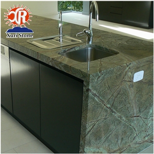Cheap Rainforest Green Marble Own Factory