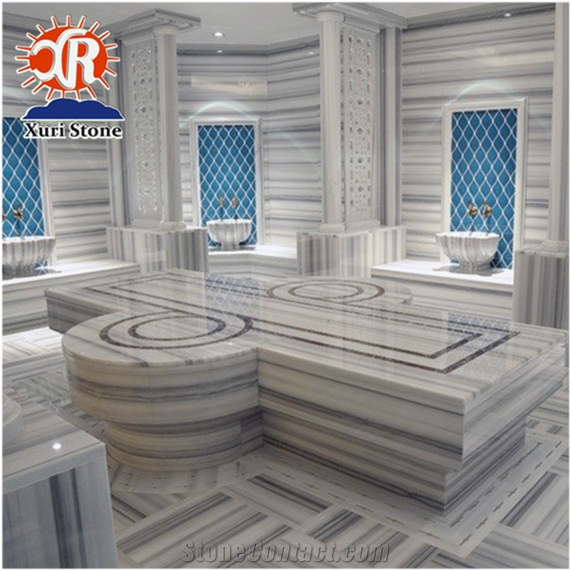China Supplier Marmara White Marble for Prefab Houses Cut to Size Tile