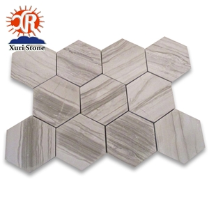 Exquisite Marble Mosaic Athens Wood Grain, Hotel Decorative Stone