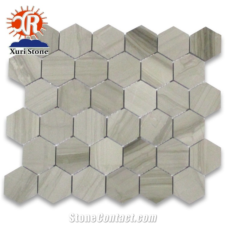 Exquisite Marble Mosaic Athens Wood Grain, Hotel Decorative Stone